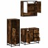 Set de muebles baño 3 pzas madera contrachapada roble