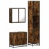 Set de muebles baño 3 pzas madera contrachapada roble