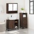 Set de muebles baño 3 pzas madera contrachapada roble