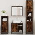 Set de muebles baño 4 pzas madera contrachapada roble
