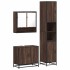 Set de muebles baño 3 pzas madera contrachapada roble