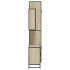 Set de muebles de baño 3 pzas madera contrachapada roble