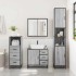 Set de muebles de baño 3 pzas madera contrachapada gris