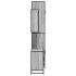 Set de muebles de baño 3 pzas madera contrachapada gris