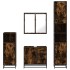 Set de muebles baño 4 pzas madera contrachapada roble