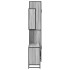 Set de muebles de baño 3 pzas madera contrachapada gris