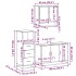 Set de muebles baño 3 pzas madera contrachapada roble