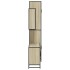 Set de muebles de baño 3 pzas madera contrachapada roble