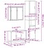 Set de muebles de baño 3 pzas madera contrachapada roble