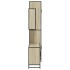 Set de muebles de baño 3 pzas madera contrachapada roble