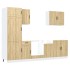 Mueble cocina Kalmar roble sonoma 7 pzas madera