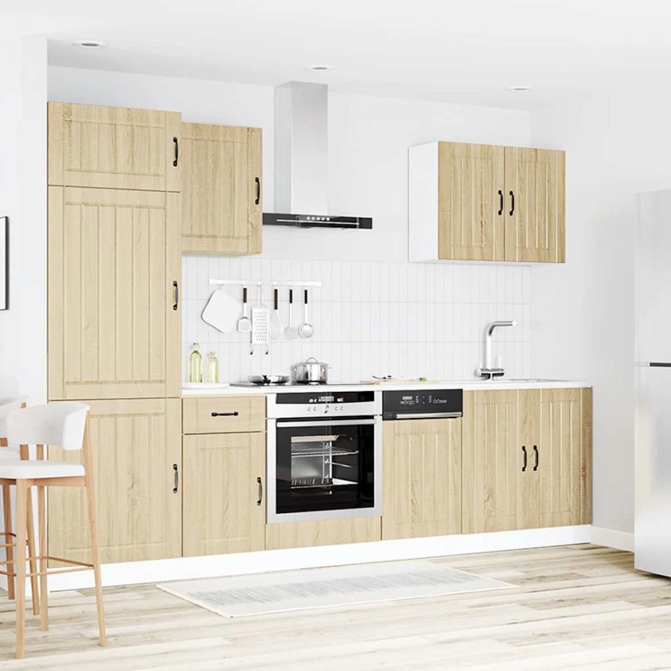 Mueble cocina Kalmar roble sonoma 7 pzas madera