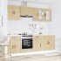Mueble cocina Kalmar roble sonoma 8 pzas madera