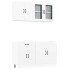 Mueble de cocina Kalmar blanco 4 piezas madera