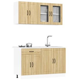 Mueble cocina Kalmar roble sonoma 4 pzas madera