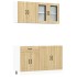 Mueble cocina Kalmar roble sonoma 4 pzas madera