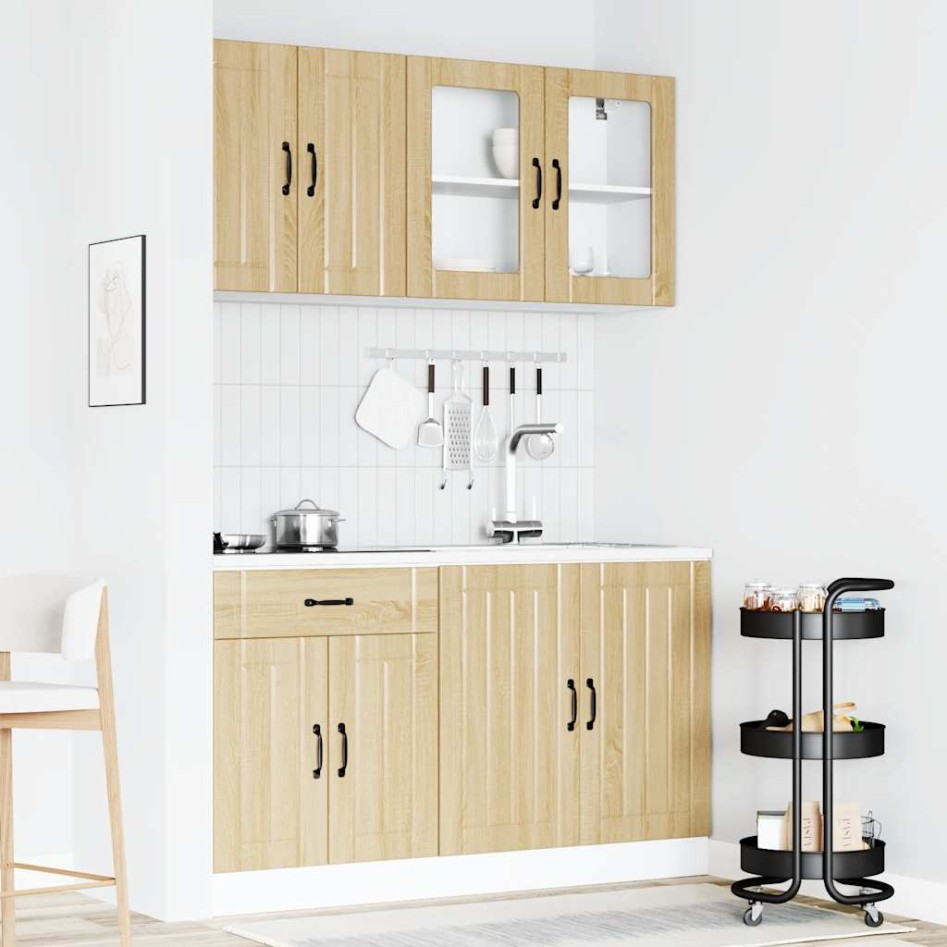 Mueble cocina Kalmar roble sonoma 4 pzas madera