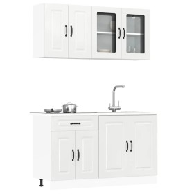Mueble cocina Kalmar blanco de alto brillo 4