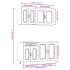 Mueble cocina Kalmar blanco de alto brillo 4