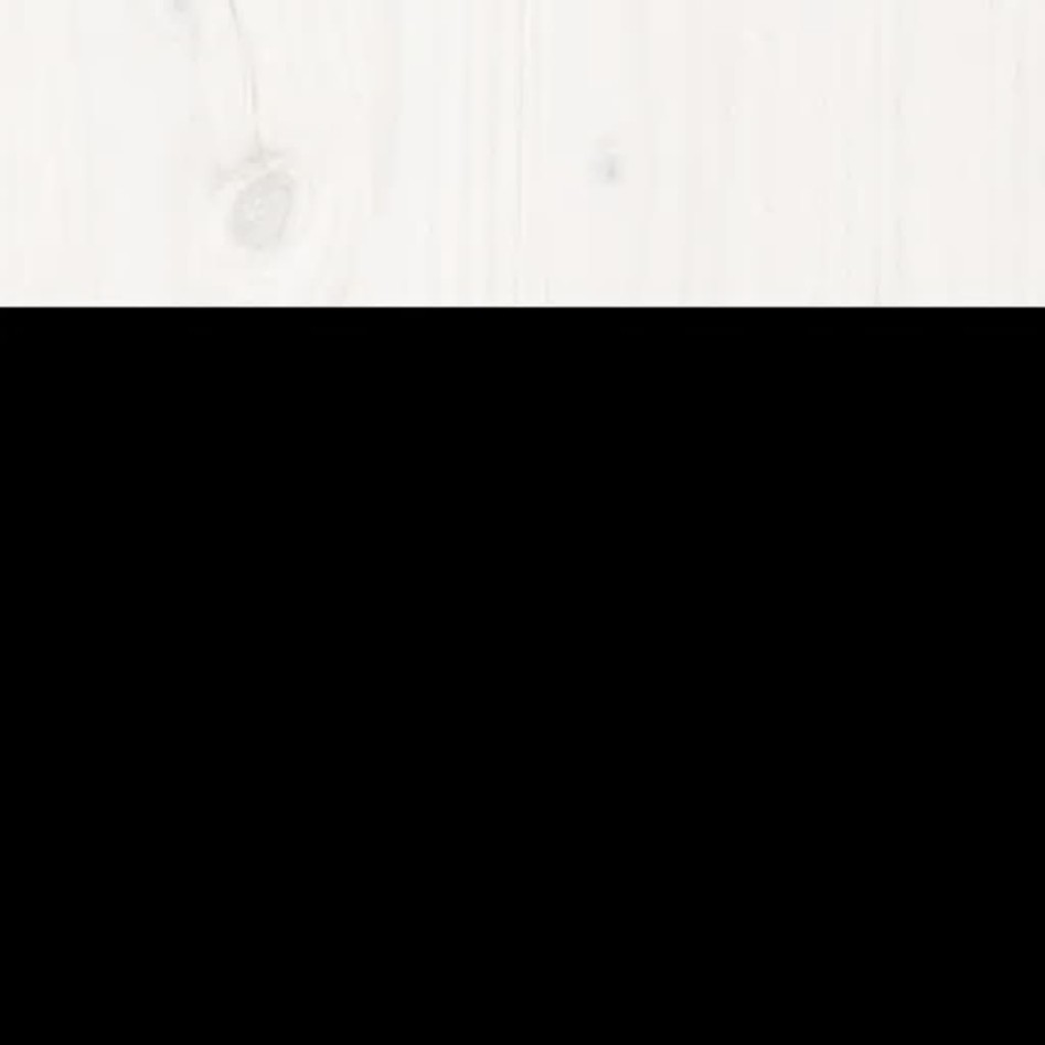 Estructura de cama de madera maciza de pino blanca 160x200