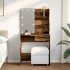 Tocador con LED madera vieja 74,5x40x141