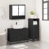 Juego de muebles de baño 3 pzas madera contrachapada
