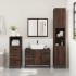Set de muebles baño 3 pzas madera contrachapada roble