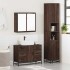 Set de muebles baño 3 pzas madera contrachapada roble