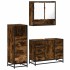 Set de muebles baño 3 pzas madera contrachapada roble