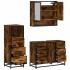 Set de muebles baño 3 pzas madera contrachapada roble