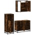 Set de muebles baño 3 pzas madera contrachapada roble