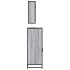 Set de muebles de baño 3 pzas madera contrachapada gris