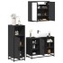 Juego de muebles de baño 3 pzas madera contrachapada