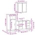 Juego de muebles de baño 3 pzas madera contrachapada