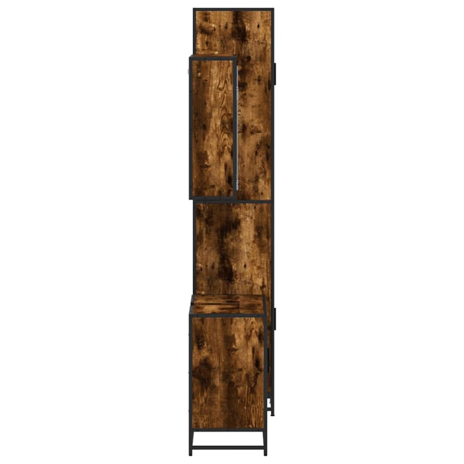 Set de muebles baño 3 pzas madera contrachapada roble