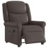 Sillón reclinable eléctrico cuero sintético marrón