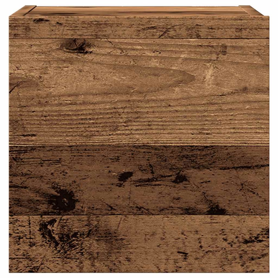 Conjunto de mueble de TV 5 piezas montado la pared madera