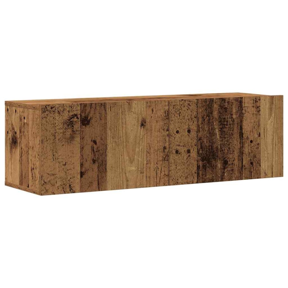 Muebles de TV de pared 3 uds madera vieja madera de
