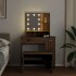 Juego de tocador con LED madera artesanal de