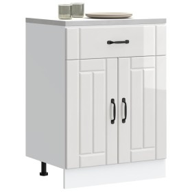 Mueble bajo de cocina Lucca blanca de alto