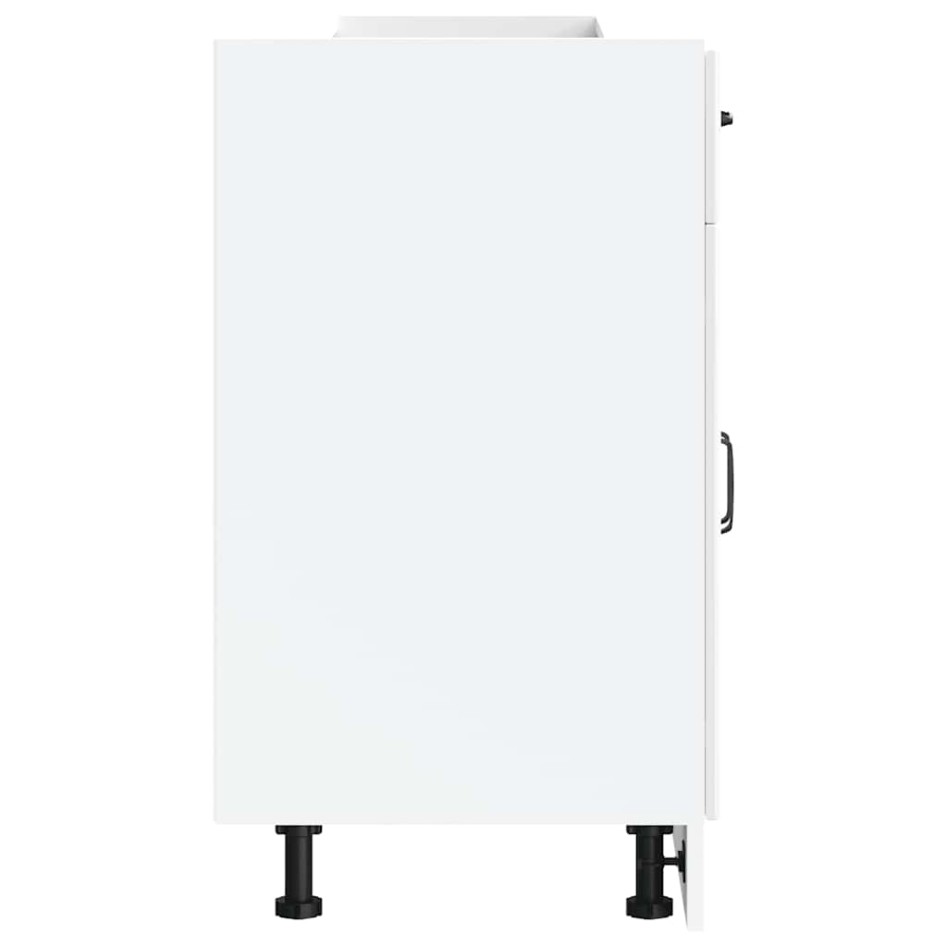 Mueble bajo de cocina Lucca blanca de alto