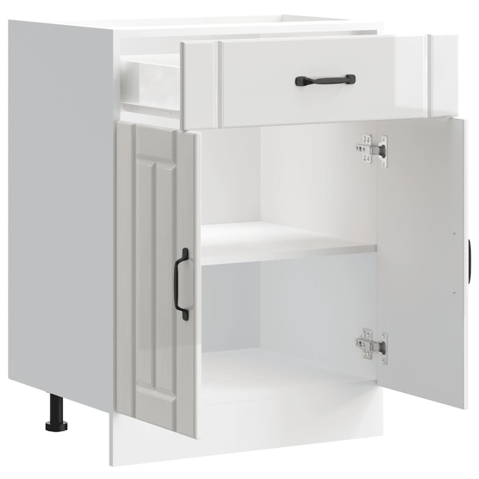 Mueble bajo de cocina Lucca blanca de alto