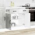 Mueble bajo de cocina Lucca madera contrachapada gris