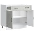Mueble bajo de cocina Lucca madera contrachapada gris