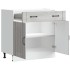 Mueble bajo de cocina Lucca madera contrachapada gris
