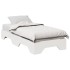 Estructura de cama sin colchón apilable blanca 80x200