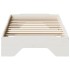 Estructura de cama sin colchón apilable blanca 80x200