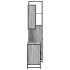 Set de muebles de baño 3 pzas madera contrachapada gris