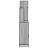 Set de muebles de baño 4 pzas madera contrachapada gris