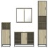 Juego de muebles de baño 4 pzas contrachapada roble